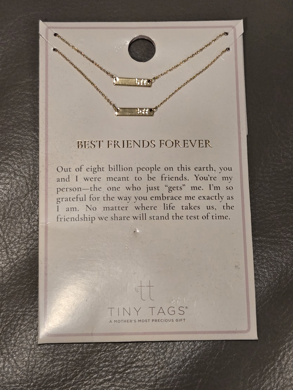Best Friends Forever Gold Layered Bar Necklace Set